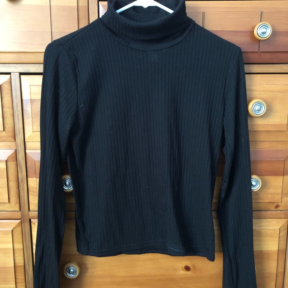 Cropped turtle neck